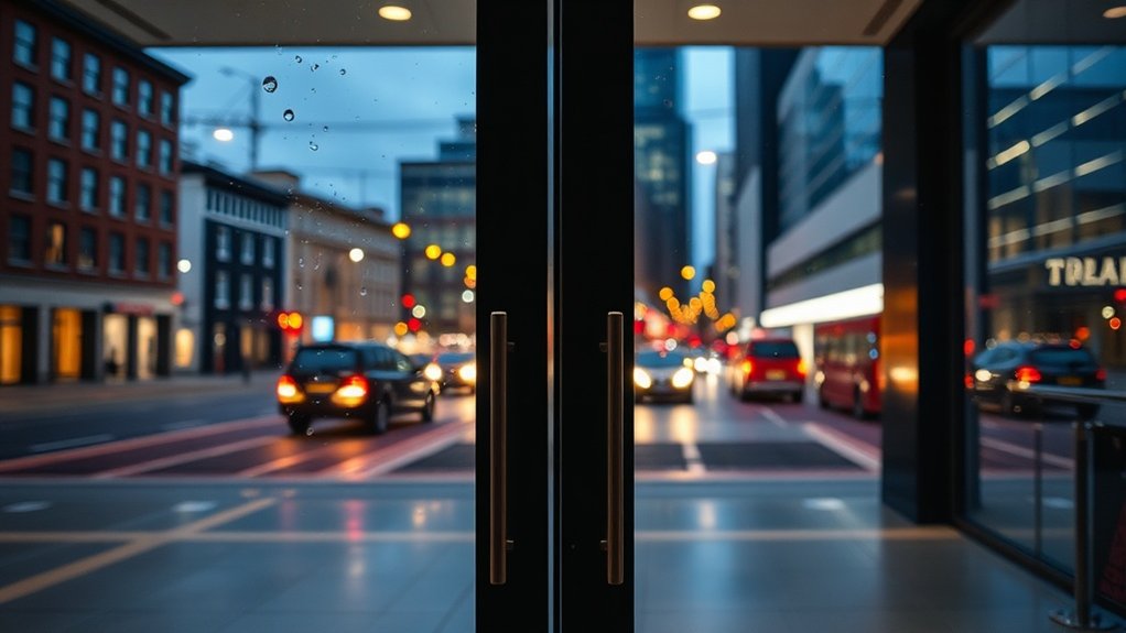 Glass Doors Bush Wood